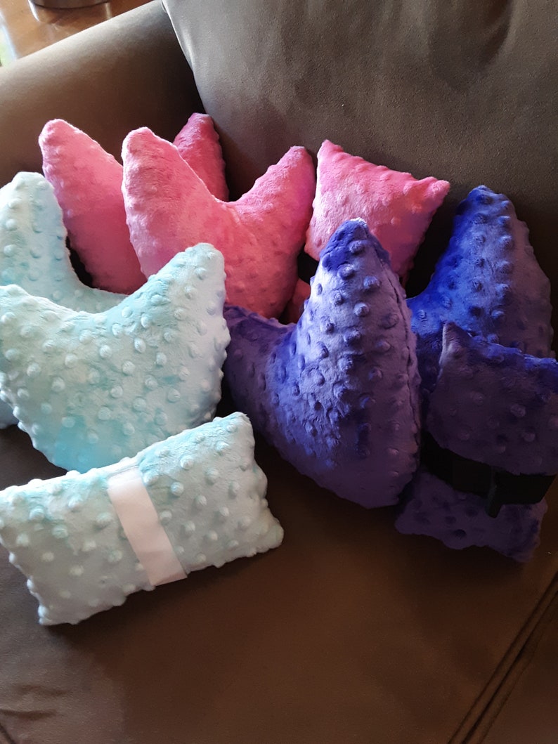 Mastectomy Pillows. A set of two. /comfort pillows/very soft minky pillows/Breast Cancer awareness/Free Seat Belt Pillow image 8