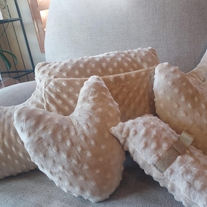 A set of Mastectomy Pillows./Breast cancer Awareness/Comfort..Free seat belt pillow