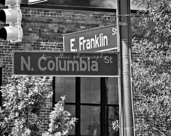 University of North Carolina,Franklin Street Sign 2,Tarheel Fan,UNC grad gift,UNC Alumni,Carolina,Tarheel gift,unc photo, unc campus