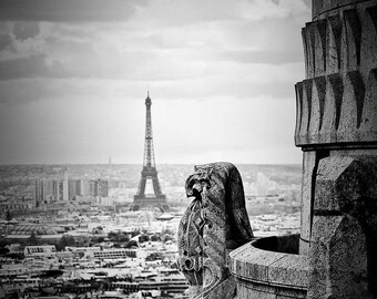 Paris Print, Sacre Coeur View, Eiffel Tower, Fine Art Photography