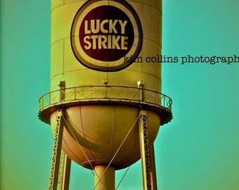 Lucky Strike Tower Durham, North Carolina,Durham gift, Durham photo,Durham print, Lucky Strike, Cityscape,Durham Art