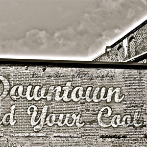 Downtown Find Your Cool,Black and White,Fine Art Photography,Durham, North Carolina,Durham gift, Durham photo, Durham print,Durham Art