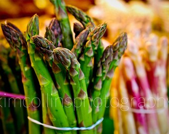 Asparagus Fine Art Photo, Paris Market Vegetable Print