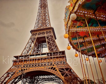 Eiffel Tower Carousel, Paris Fine Art Photography Print