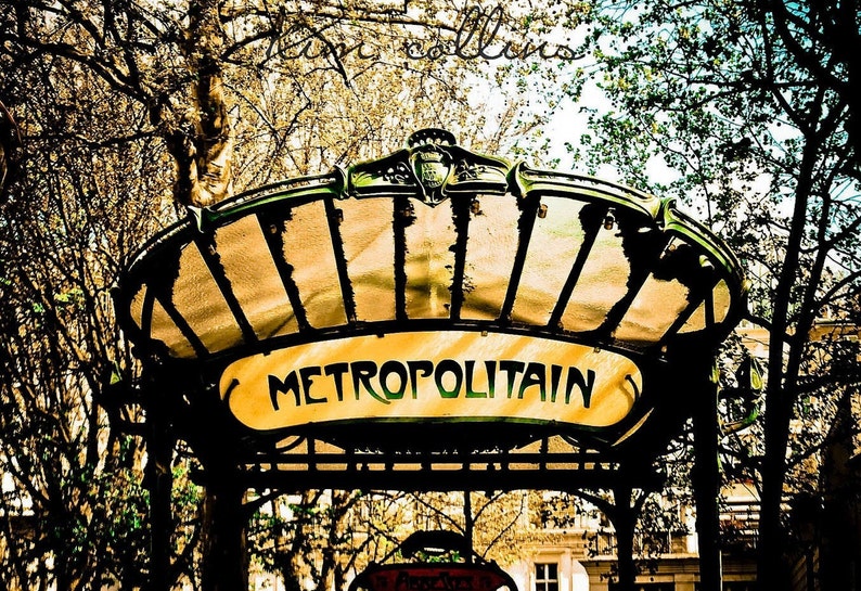 Parisian Abysses Metro Station Photo,Paris gift,Paris photo,Paris Print,Paris France,Francophile gift,Francophile image 1