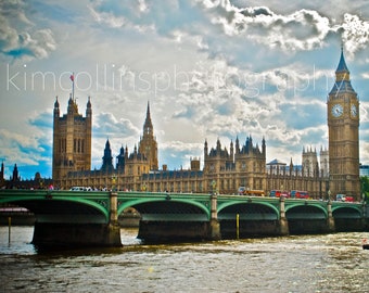 Big Ben and Parliament Photo, London Travel Print