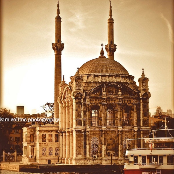 Ortakoy Mosque on the Bosphorus,Turkey-Travel Photography,Istanbul doors,Istanbul photo,Istanbul gift, Istanbul print,Turkish gift, Turkey