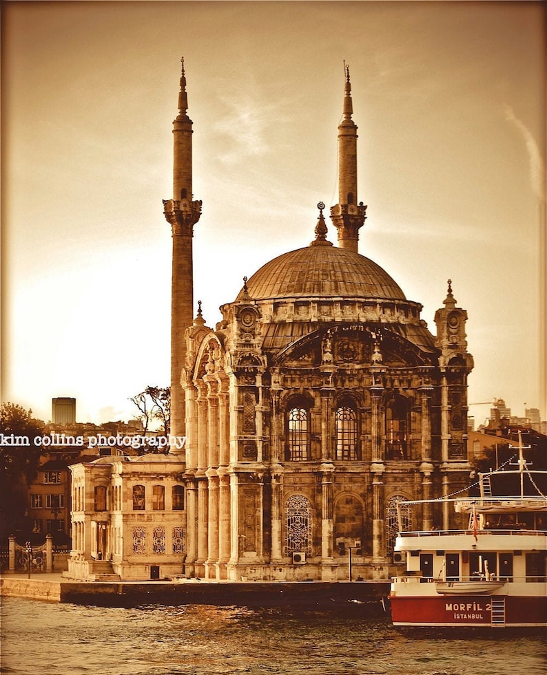 Ortakoy Mosque on the Bosphorus,Turkey-Travel Photography,Istanbul doors,Istanbul photo,Istanbul gift, Istanbul print,Turkish gift, Turkey image 1