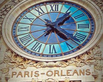 Paris-Orleans Clock at the d'Orsay,Paris gift,Paris photo,Paris Print,Paris France,Francophile gift,Francophile,Musee d'Orsay,d'Orsay Museum