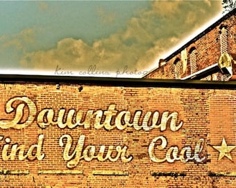 Downtown Find Your Cool,Color,Fine Art Photography,Durham, North Carolina,Durham gift, Durham photo, Durham print,Durham Art