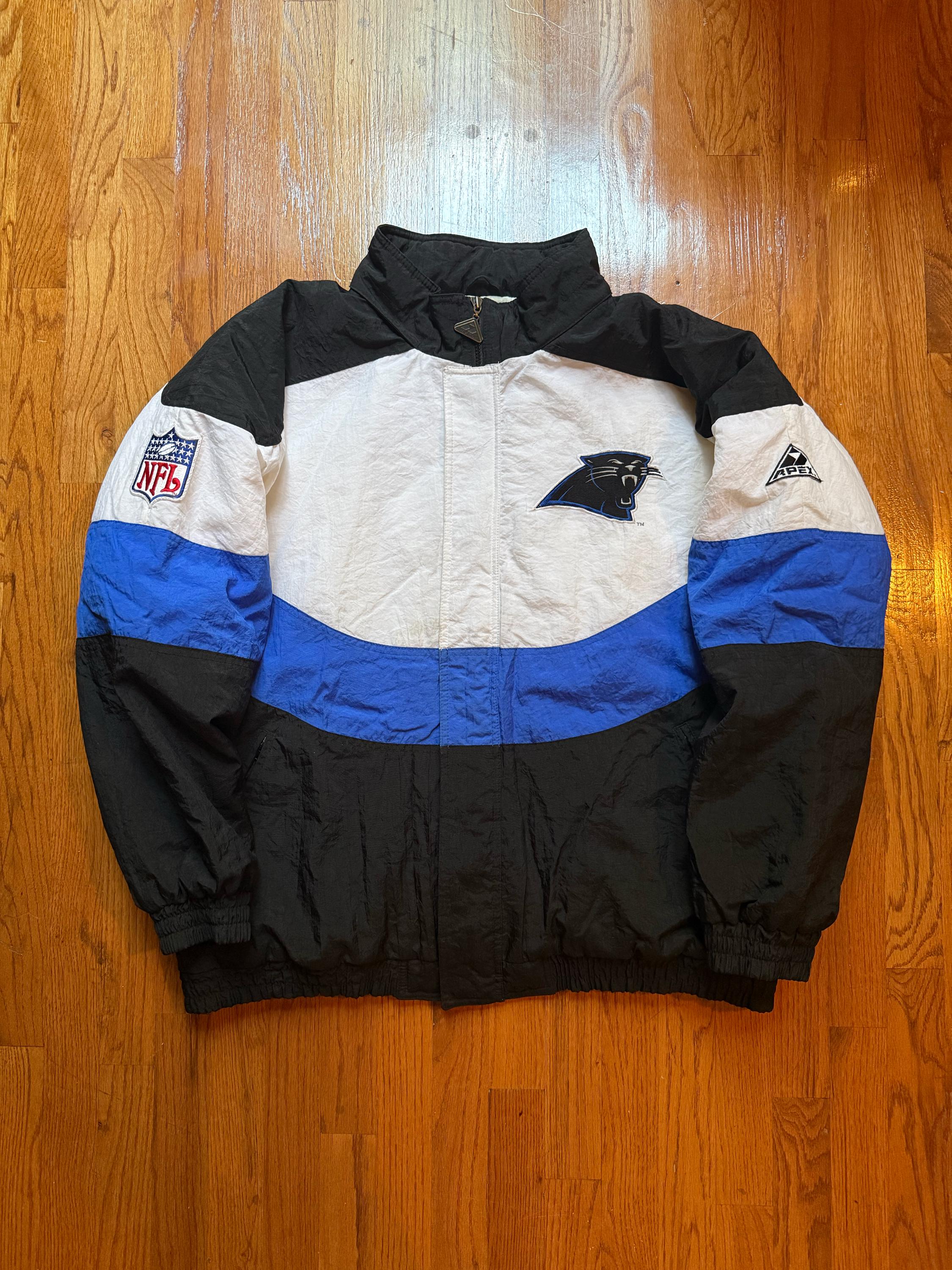 90' NFL APEX ONE カロライナ・パンサーズ　ダウンジャケット Apex One Nfl Jacket - Etsy