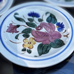 Vintage Red Wing Pottery Orleans Salad Plates 7” Set of 6 Mid Century Provincial