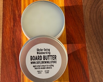 Board butter for cutting boards and wooden utensils