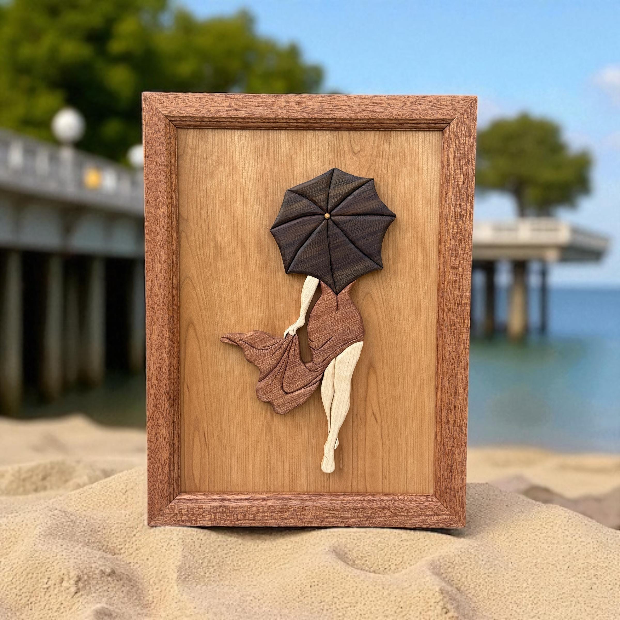 Wall Hanging 3D Wall Art. Intarsia Style Wood Wall Art, Home Decor