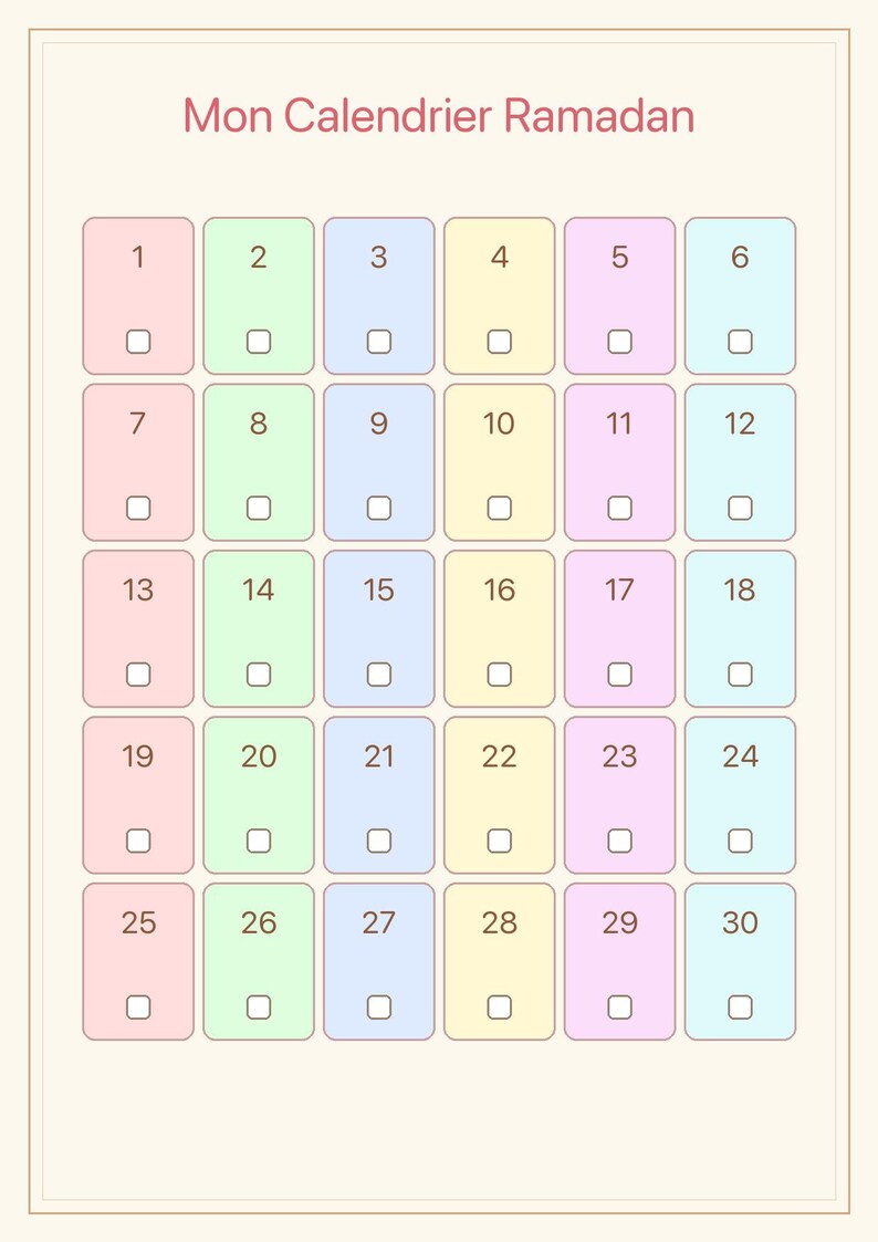 Kit Ramadan Enfant à Imprimer | 30 Jours d'Activités | Hadith, Invocations, Calendrier & Bonnes Actions | 6-10 ans image 2