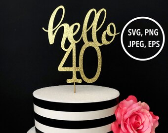 Download 40th birthday svg | Etsy