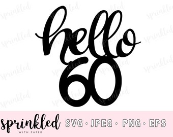 Download 60th birthday svg | Etsy