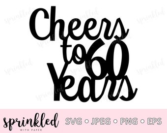 Download 60th birthday svg | Etsy