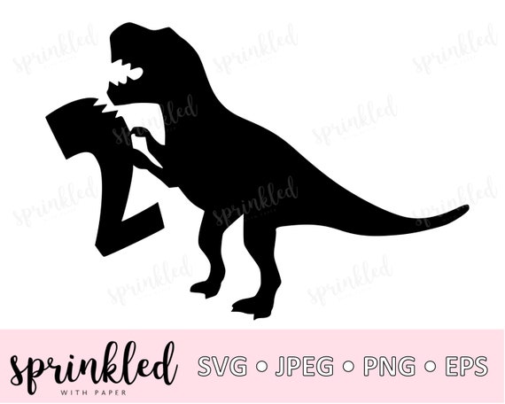 Download Svg Files For Cricut Dinosaur Svg 2nd Birthday Dino Svg Etsy
