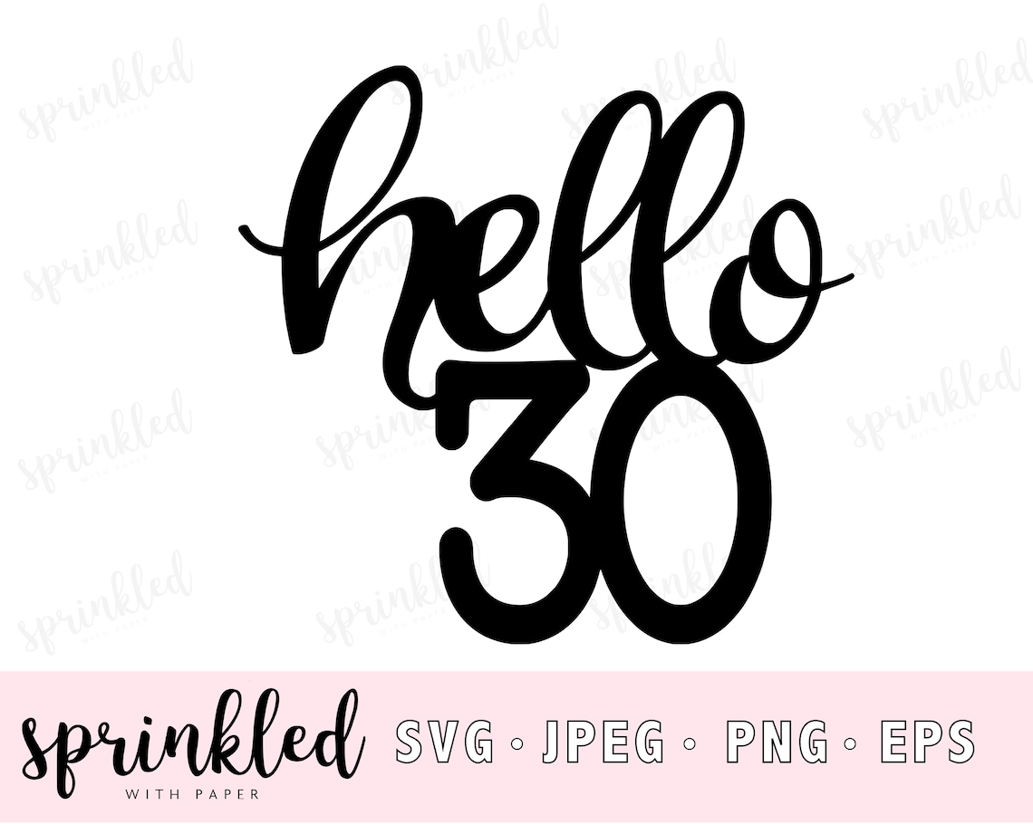 30th Birthday SVG 30th-birthday-svg