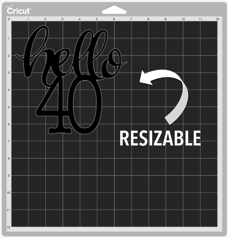 Download Hello 40 40th birthday SVG cricut cut file SVG 40th | Etsy