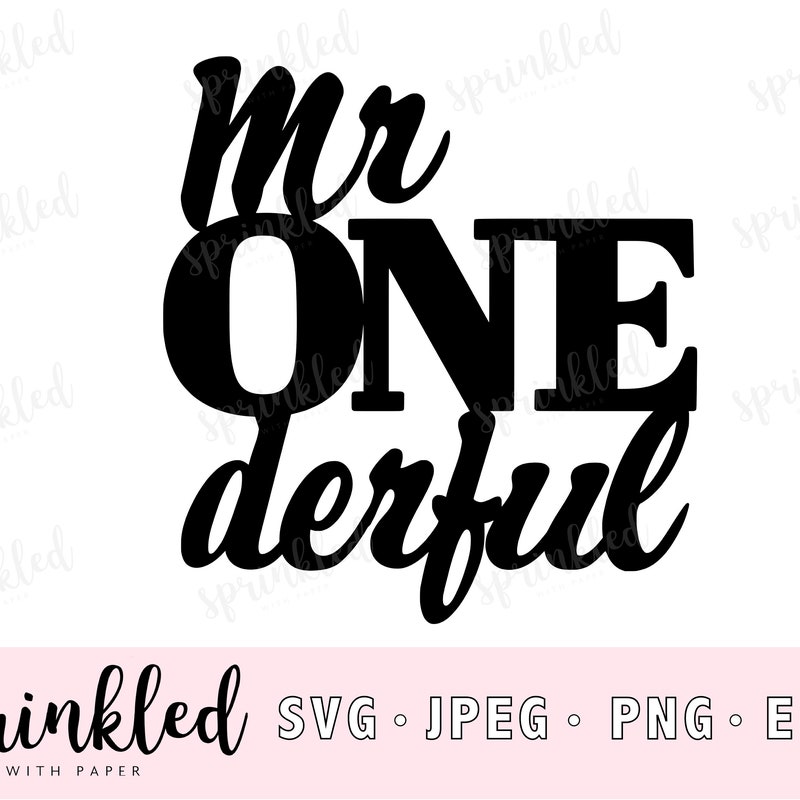 Mr Onederful - Etsy