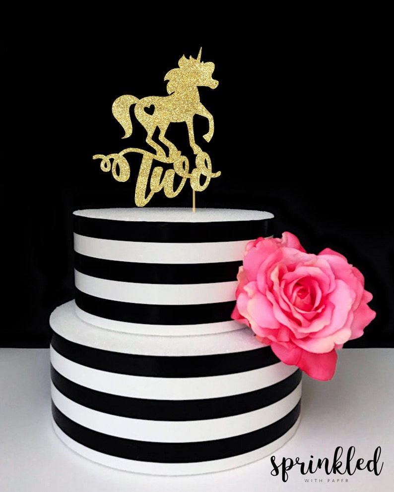 Decorazione Torta Unicorno Con Ciglia - Topper Dorato Per Compleanni, Baby Shower, Feste - Foto 9