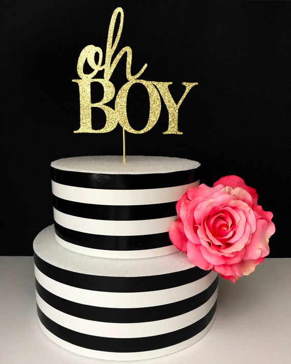 Oh Boy Cake Topper Its a Boy Cake Toppers Baby Shower Cake Topper