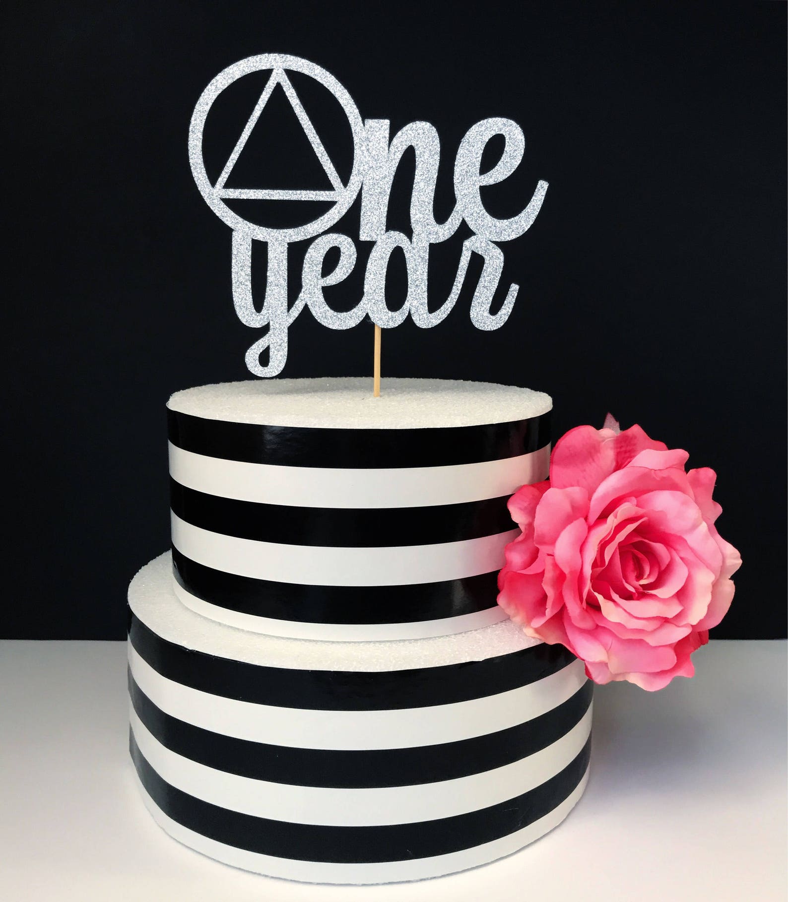 1 2 year cake topper