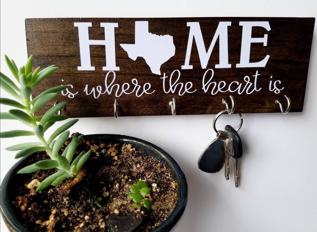 Personalized State Key Rack Massachusetts Home is Where the - Etsy