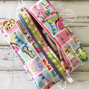 Double pocket pencil case