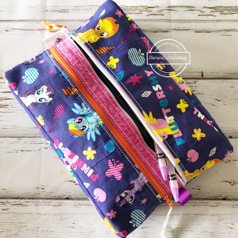 Double pocket pencil case