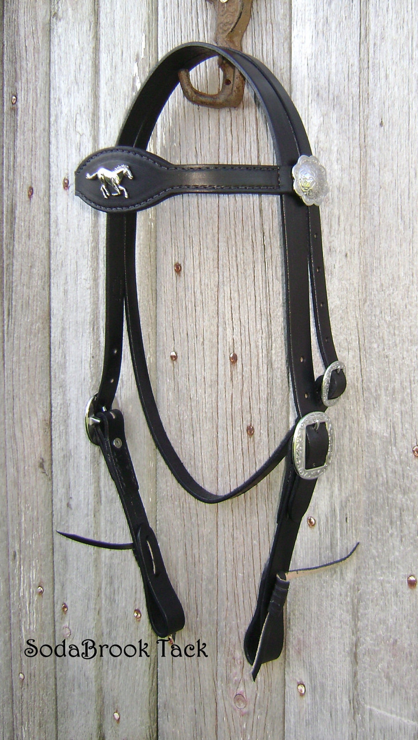 Handmade Custom Running Horse Headstall Etsy