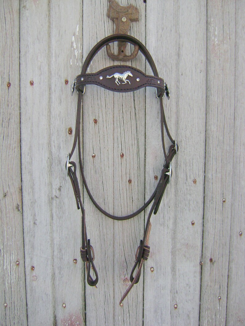Handmade Custom Running Horse Headstall Etsy