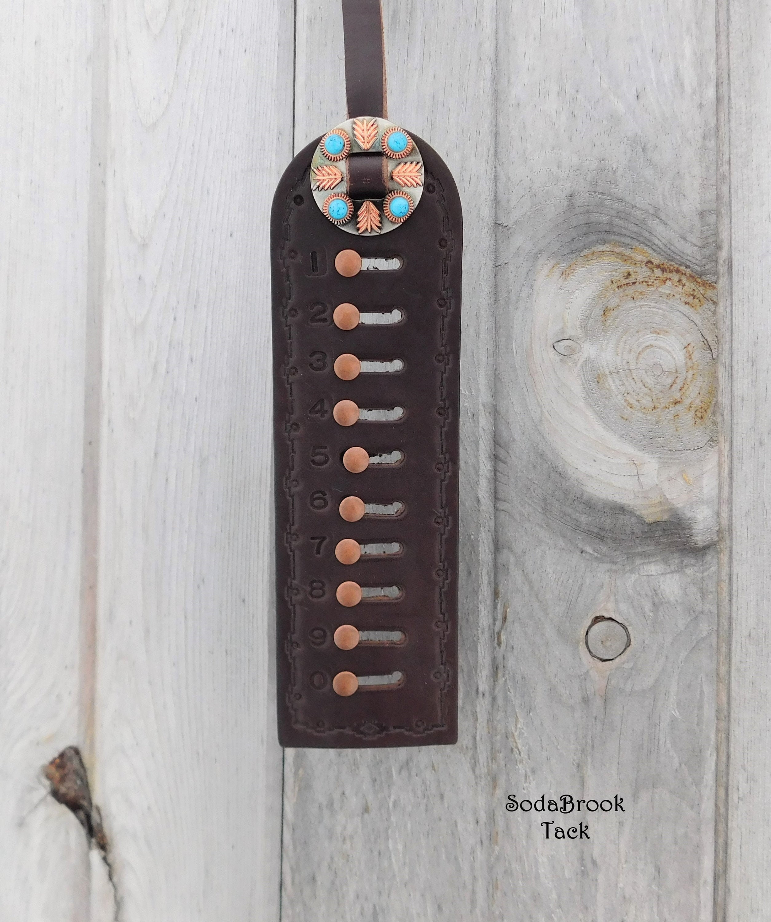 NEW! Copper and Turquoise Cattle Sorting Counter