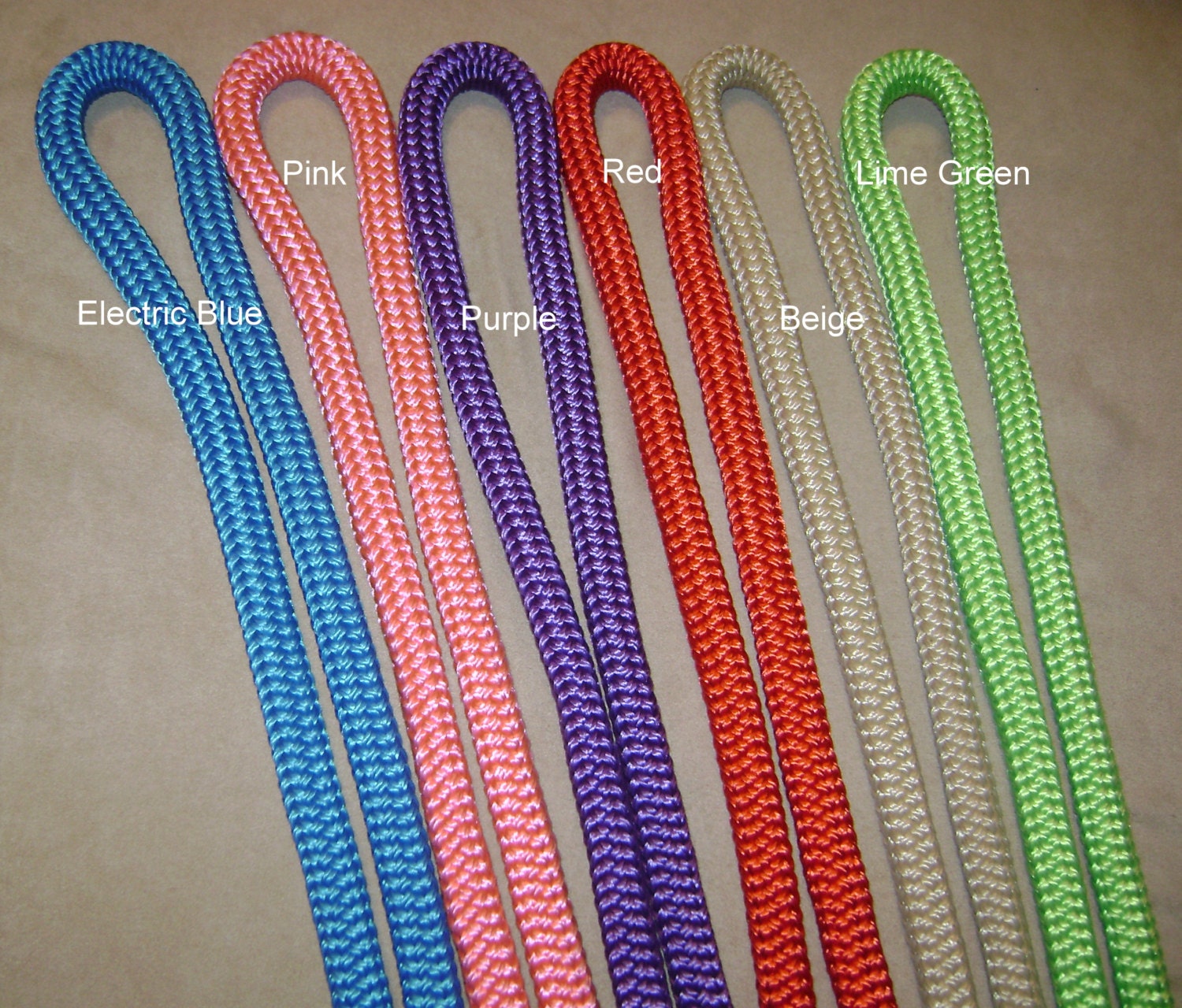 Colored Lead Ropes for Rope and Nylon Halters -handmade - Etsy