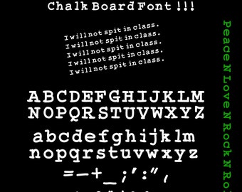 The "Bamtastic" Chalk Board Font, Fun Font
