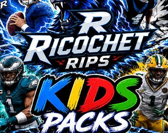 Football Card Party Favors for Kids! Great for birthdays, Halloween, Sports Parties! 2 inserts per pack! PLUS numbered and autos!