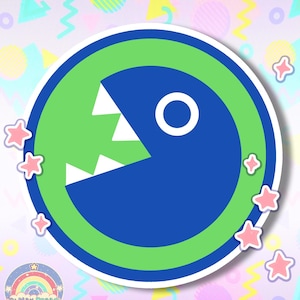 Mario Kart World Spiel Sticker Kette Chomp
