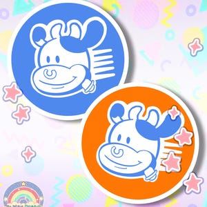 Mario Kart World Moo Moo Milch Wiesen Spiel Sticker Kuh