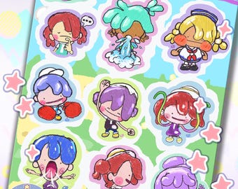 Pokopia Sticker Sheet – Ditto Hard at Work Gaming Stickers | Kawaii Planner & Journal Stickers