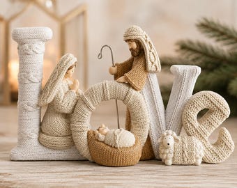 Vintage 12-pc Ceramic Nativity Set - Beige Holiday Decor - Etsy Canada