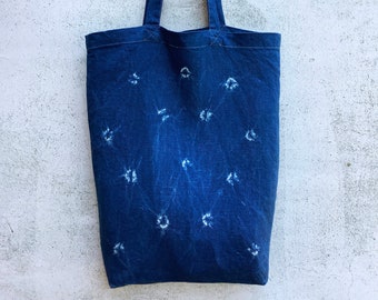 Konoko Shibori Indigo Linen Shibori Tote Bag