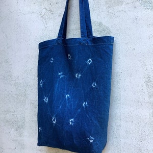 Konoko Shibori Indigo Linen Shibori Tote Bag image 2