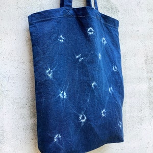 Konoko Shibori Indigo Linen Shibori Tote Bag image 5