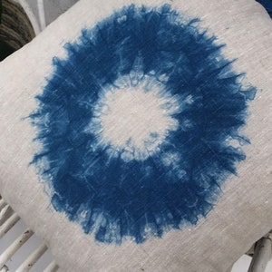 Shibori Infinity Ring Pillow Cover image 4