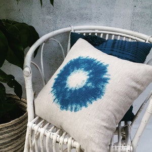 Shibori Infinity Ring Pillow Cover image 6