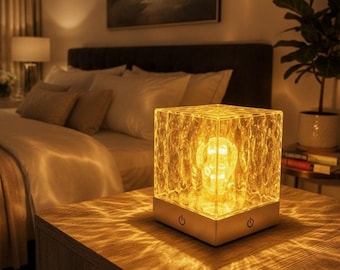 Lampada proiettore a onde oceaniche – Luce LED a 16 colori, ricaricabile, luce d'atmosfera, decorazione per camera da letto, illuminazione ambientale, regalo rilassante