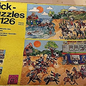 Waddington House of Games Trick Puzzles: Two Western Scenes- Wild West and Texas