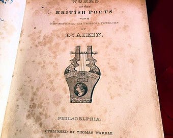 Two volumes of Complete Works of British Poets